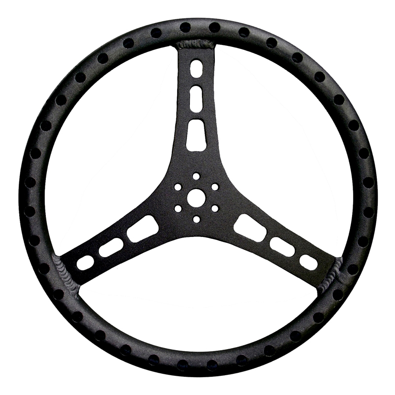 Steering Wheel, 15 in, Flat - TXRST-0002-BLK
